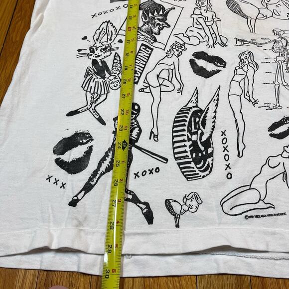 Vintage 90s SCHWING Single Stitch T-Shirt Large Fruit Of Loom USA Waynes World - Picture 9 of 13
